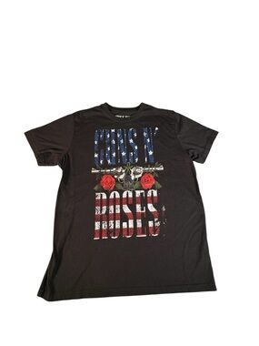 Guns N' Roses Band T-Shirt XL Black Graphic Tee Rock Music Roses Pistols 2023